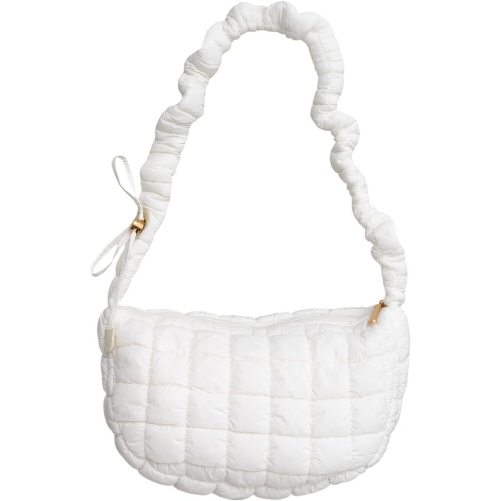 Trendy Waterproof Quilted Puffer Bag - Versatile Women's Tote For Everyday Use